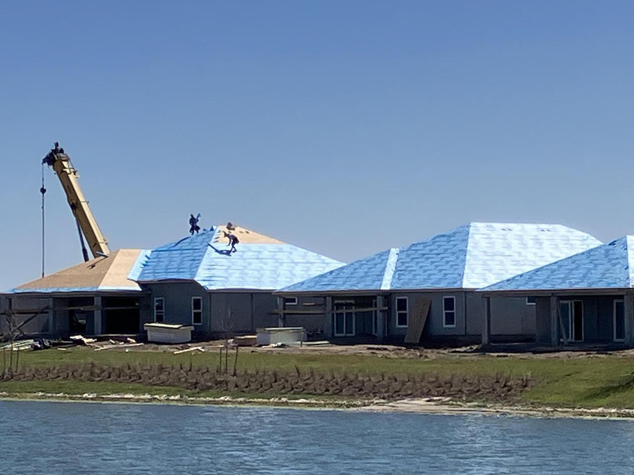 Construction is proceeding at a brisk pace in the Village of Moultrie Creek