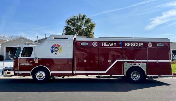A special crew from Marion County Fire Rescue was at the home to deal with potential hazardous materials.