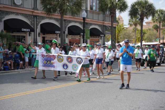 Veteran women at 2024 St. Patrick's Day Festival in The Villages