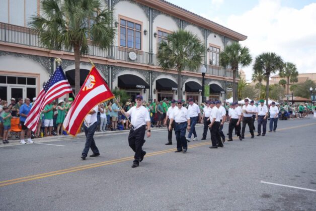 Veterans at 2024 St. Patrick's Day Festival in The Villages