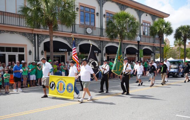 Vietnam veterans at 2024 St. Patrick's Day Festival in The Villages