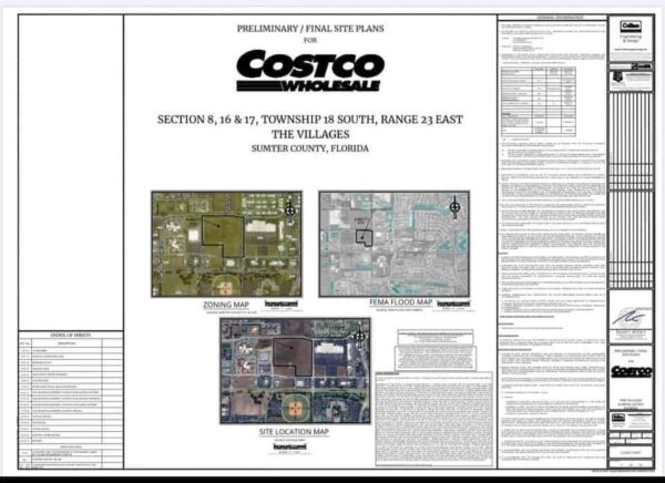 Costco has sumbitted this site plan to the Southwest Florida Water Management District