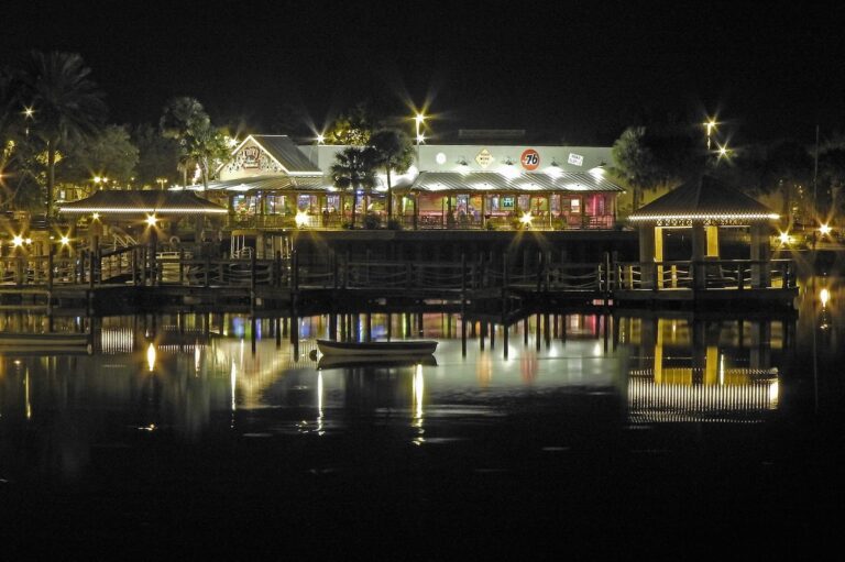 Nighttime at Lake Sumter Landing
