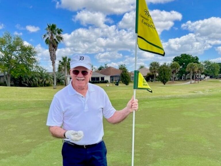 Steve Beaton got his first hole in one on Easter Sunday while golfing with his Sunday golf group