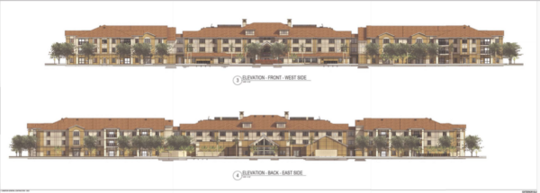This rendering of the Trailwinds Retirement Community was shown at the planning and zoning meeting
