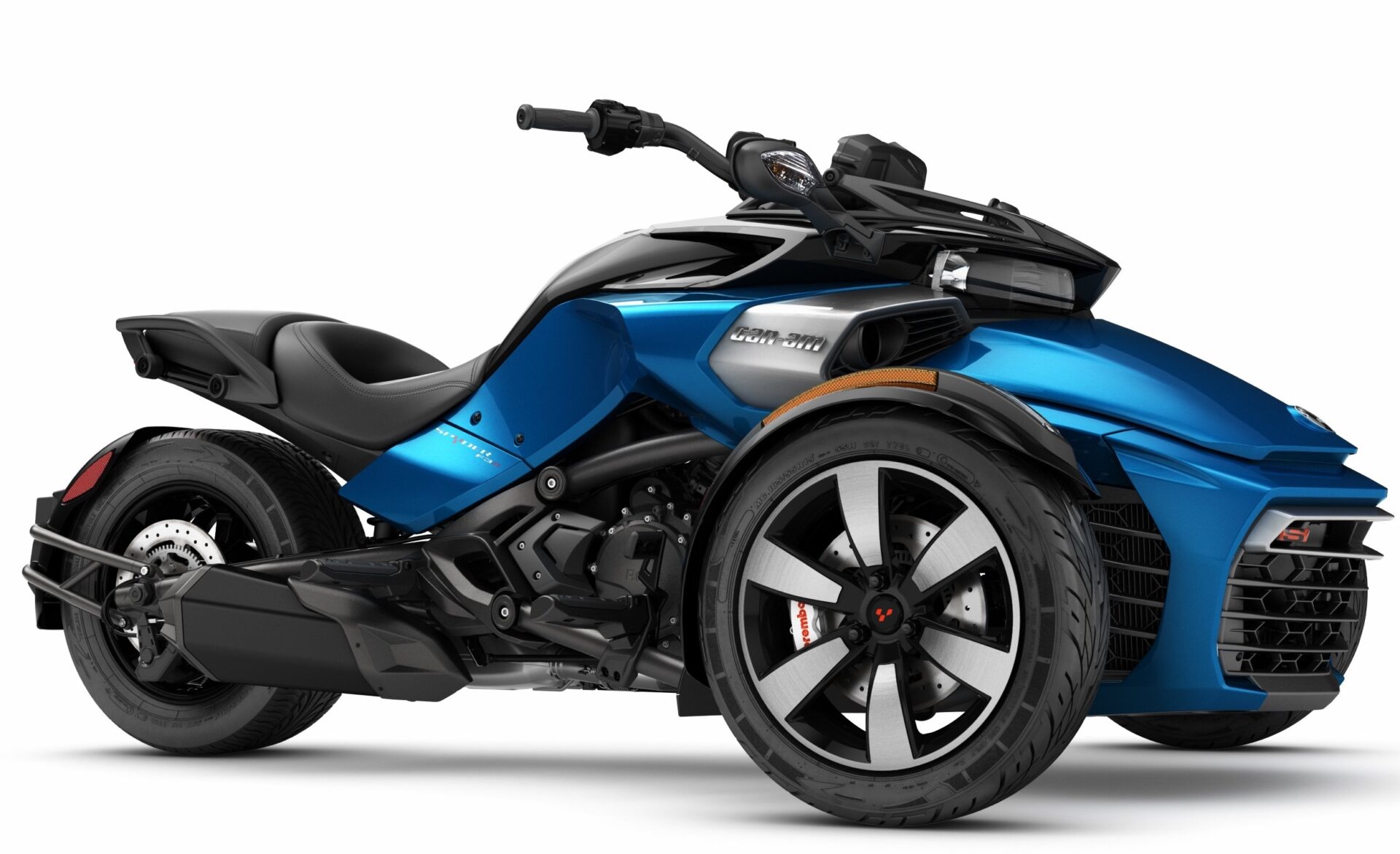 Blue Can Am Motorcycle
