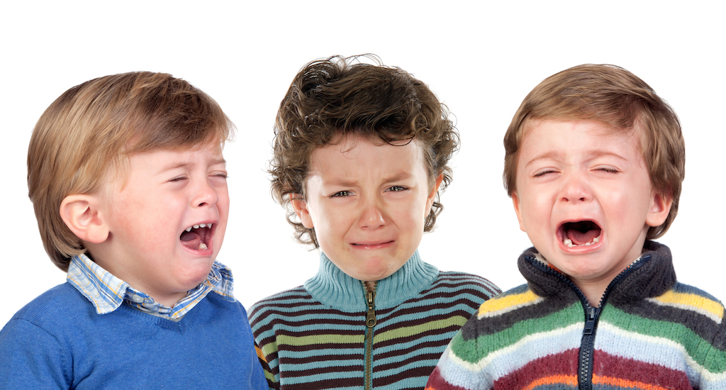 Children crying