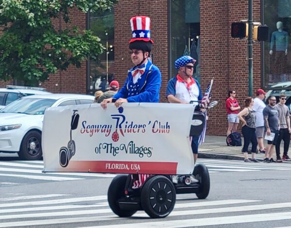 The Segway Riders Club of The Villages performed July 4 in the parade in Philadelphia The Segway Riders Club of The Villages performed July 4 in the parade in Philadelphia