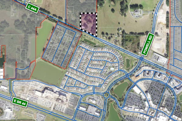 The dotted lines show where the Inspire Parkview Independent Senior Community will be located The dotted lines show where the Inspire Parkview Independent Senior Community will be located