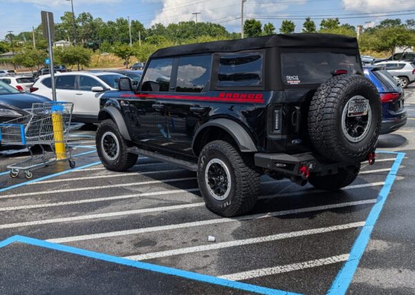 This Bronco with a Georgia license plate was parked at Walmart This Bronco with a Georgia license plate was parked at Walmart