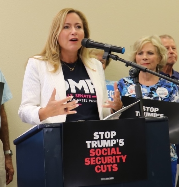 Debbie Mucarsel Powell promised to fight to protect Villagers Social Security Benifets Debbie Mucarsel Powell promised to fight to protect Villagers Social Security Benifets