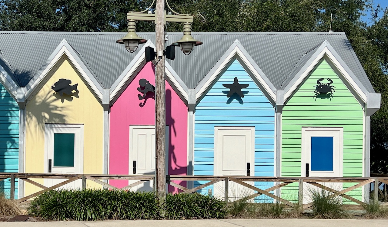 Wharf bathrooms at Lake Sumter Landing