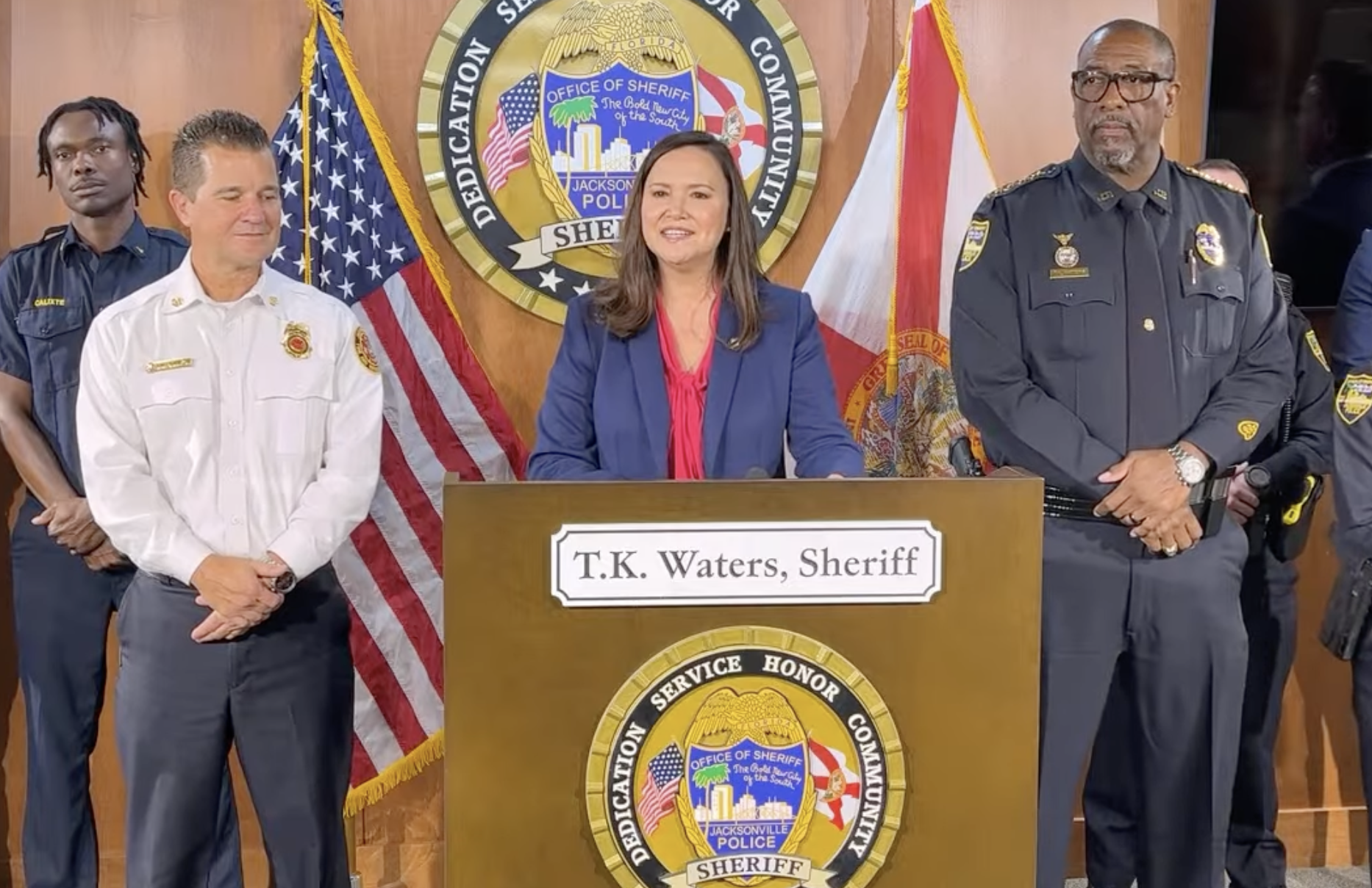 Attorney General Ashley Moody paid tribute to EMS personnel who saved the life of an infant suffering from a fentanyl overdose
