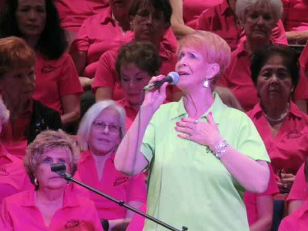 Jan Lavin sings a solo with The Villages Pop Chorus Jan Lavin sings a solo with The Villages Pop Chorus