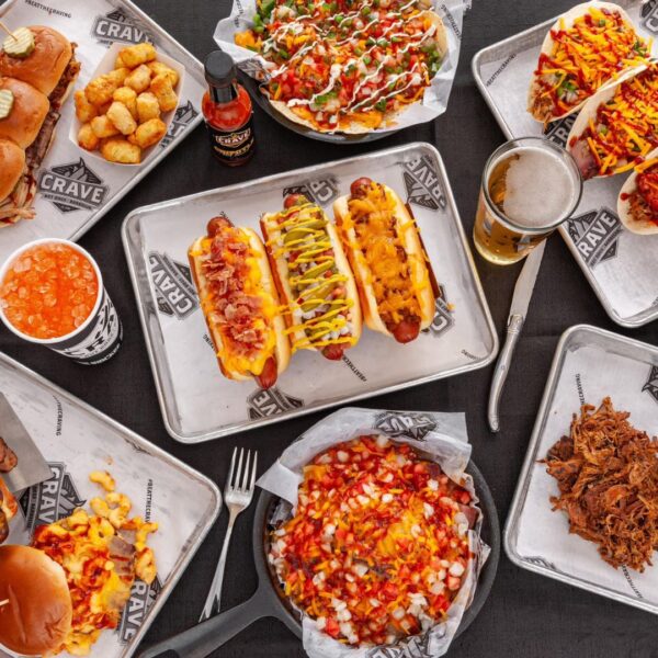 Crave Hot Dogs BBQ and Beer offers a menu dominated by hot dogs Crave Hot Dogs BBQ and Beer offers a menu dominated by hot dogs