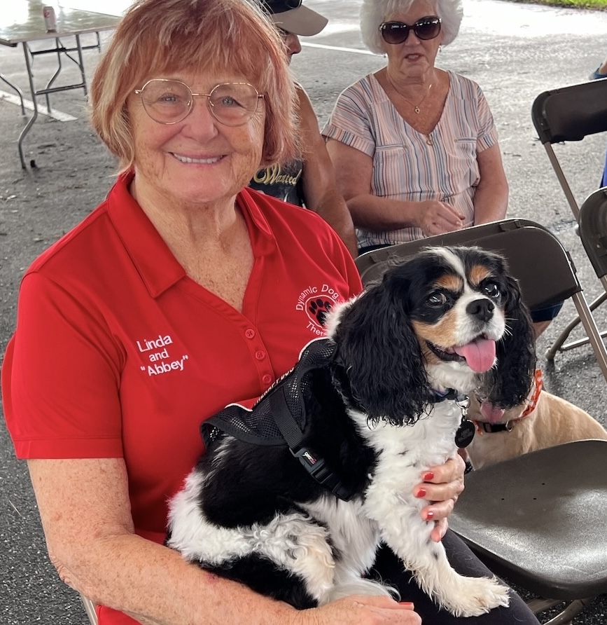 Linda Walker and Abbey of the Dynamic Dog Therapy Team