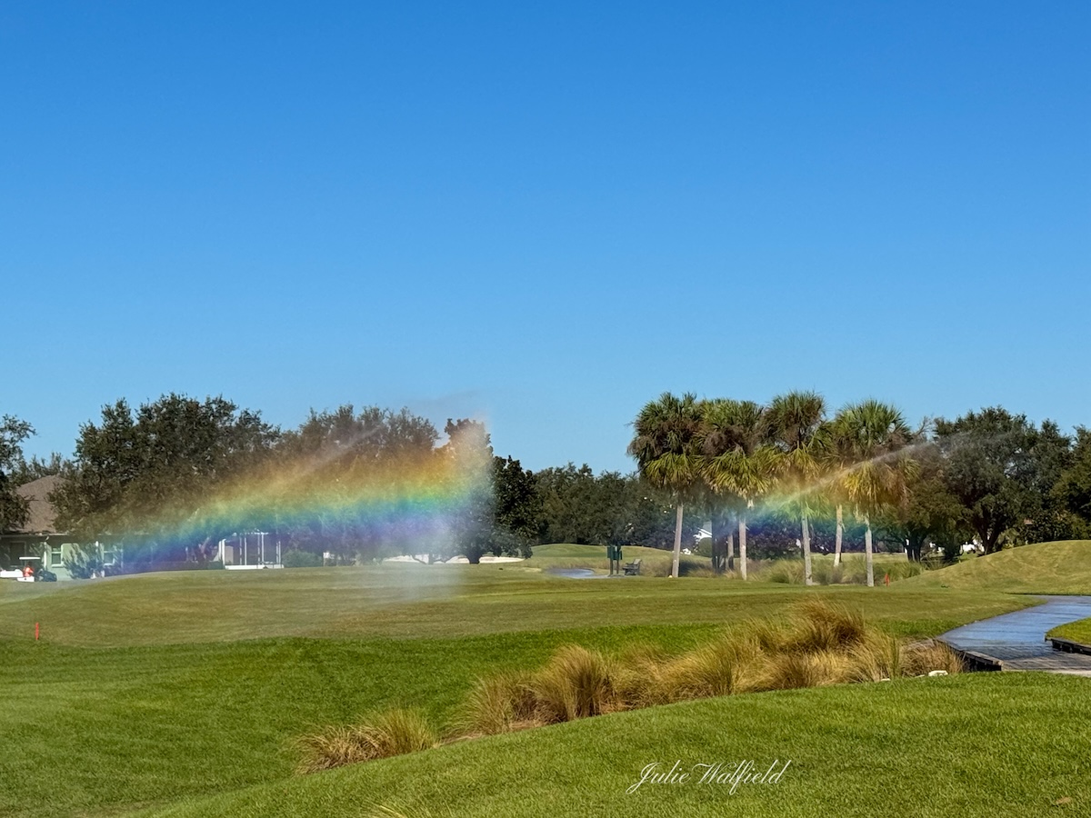 Rainbows appear on golf course in The Villages