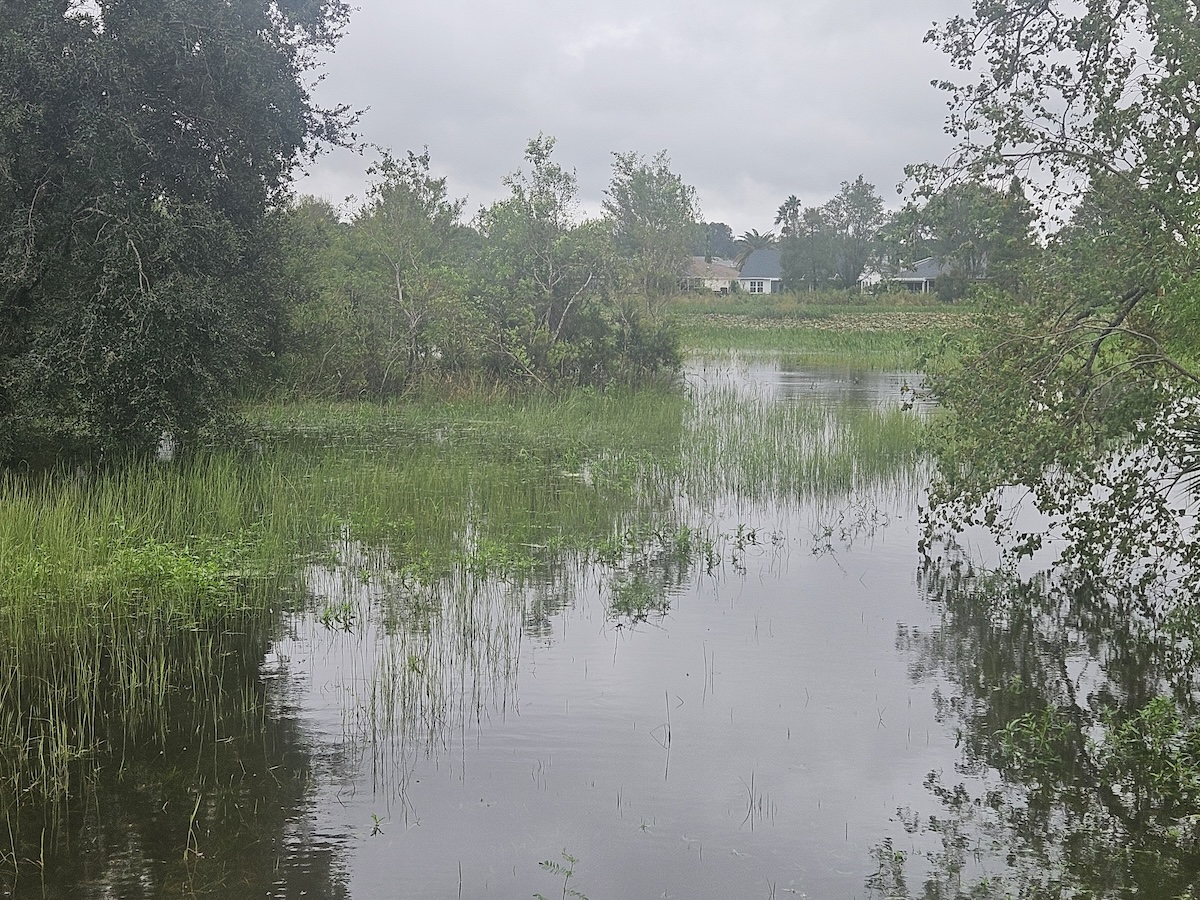Rising water levels in Villa de la Vista North after Hurricane Milton