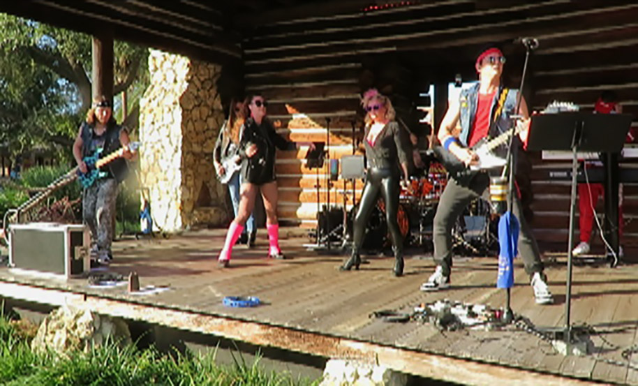 The band Fancy Reagan offers some high powered 80s hits at Brownwood Paddock Square