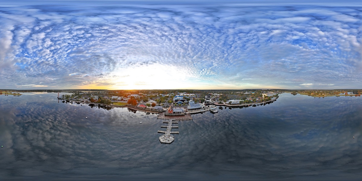 Glorious sunrise over Lake Sumter