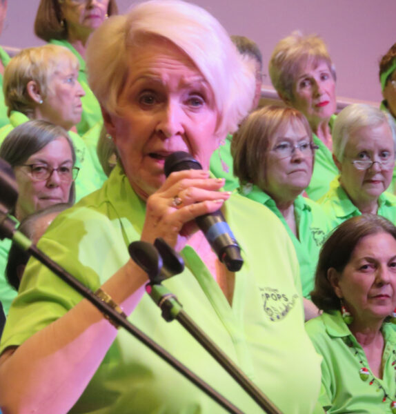 Jan Lavin has some fun singing The Man With the Bag Jan Lavin has some fun singing The Man With the Bag