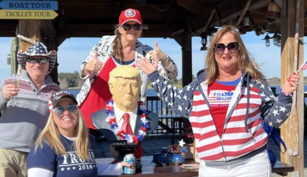 Villagers were celebrating President Trump s second inauguration Villagers were celebrating President Trump s second inauguration