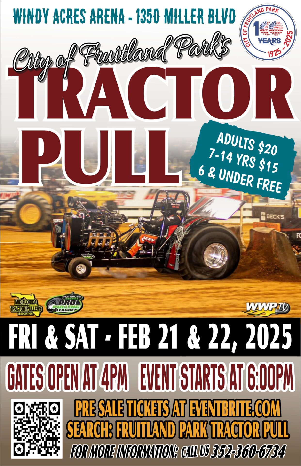 2025 Tractor pull flyer with NEW tractor 2025 Tractor pull flyer with NEW tractor