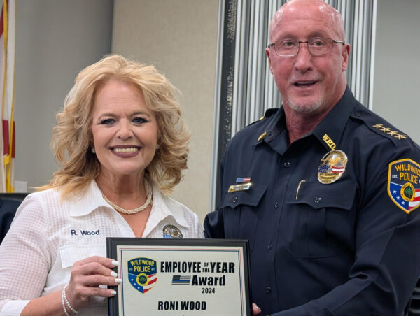Community Outreach Specialist Roni Wood with Chief Randy Parmer Community Outreach Specialist Roni Wood with Chief Randy Parmer