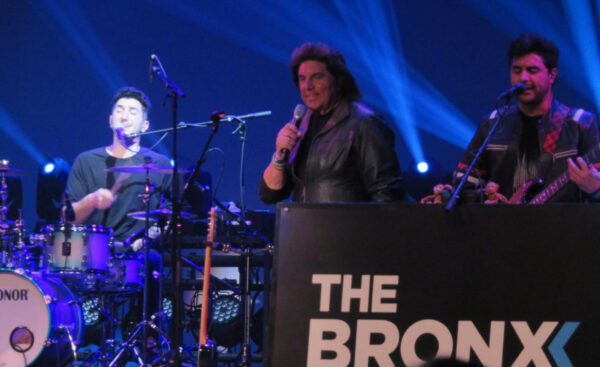 Nicky Adinolfi, left, Big Vinny center and Little Vinny make up the family band.
