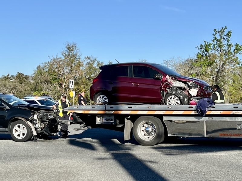 A collision occurred at about 8 a.m. Thursday at Rolling Acres Road and County Road 466