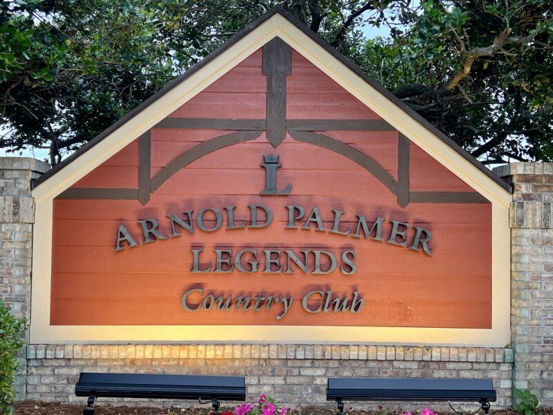 Arnold Palmer Legends sign