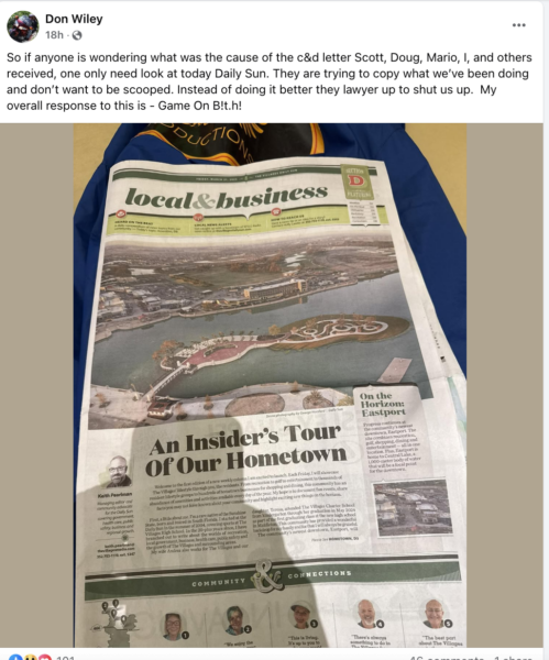 Don Wiley posted this on his Facebook account on Friday, Don Wiley posted this on his Facebook account on Friday,