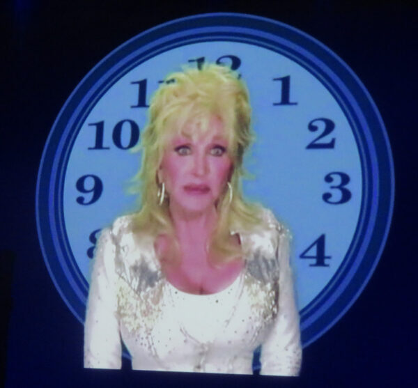 A vdeo of Dolly Parton opened the musical at Savannah Center A vdeo of Dolly Parton opened the musical at Savannah Center