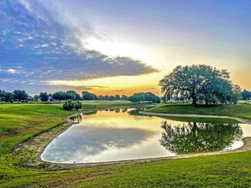 Beautiful sunrise at Briarwood Executive Golf Course