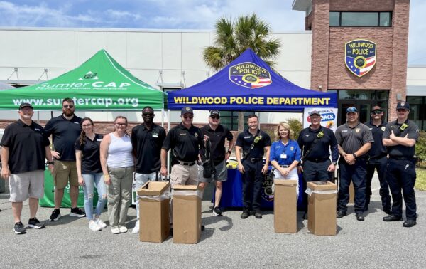 Wildwood officers,Sumter County EMS and Villages Public Saftey along with other volunteers manned the drug collection site in front of the police station. Wildwood officers,Sumter County EMS and Villages Public Saftey along with other volunteers manned the drug collection site in front of the police station.