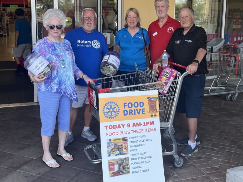 Food Drive Evening Rotarians