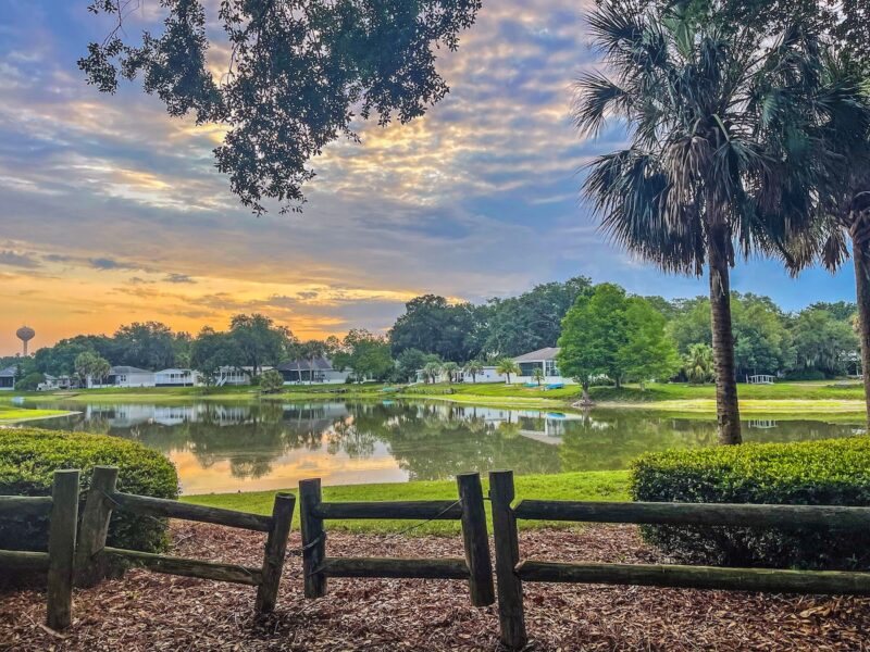 Amazing sunrise at Paradise Park in The Villages