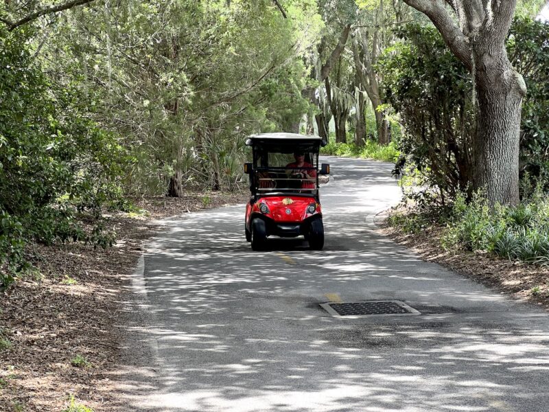 Cart on Saddlebrook Multi Modal Path