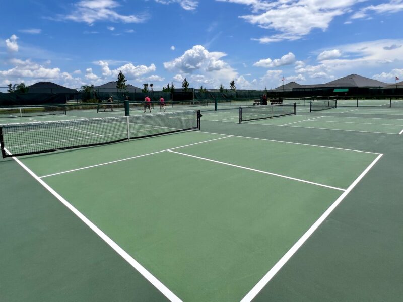 Pickleball courts at Saluki Recreation Center