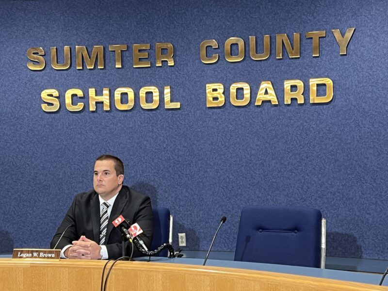 Superintendent Logan Brown spoke at press conference on Monday.
