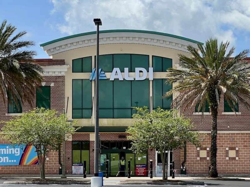 The new Aldi store at Lake Sumter Ladnding was previously a Winn Dixie grocery store