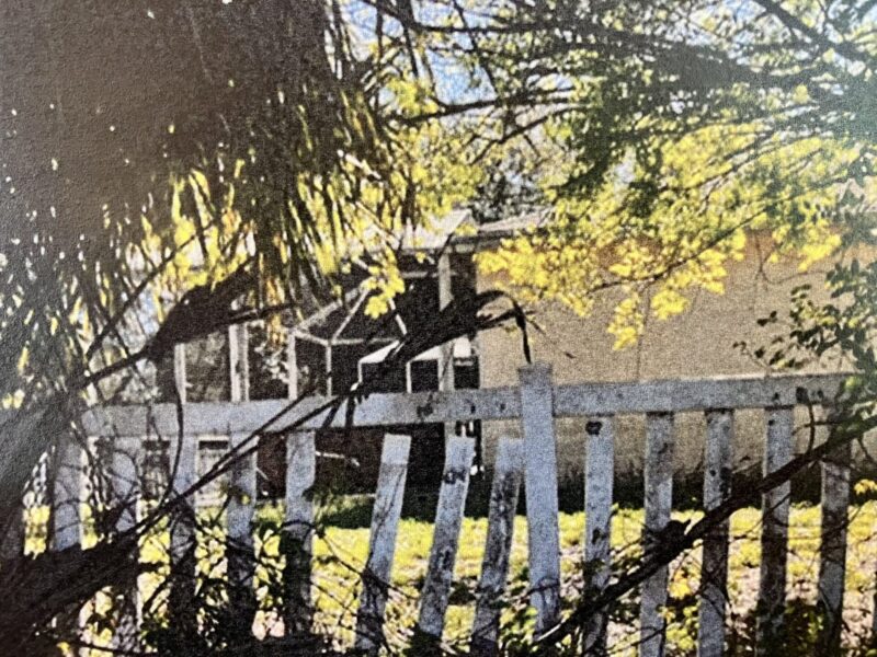 This broken fence was among the violations cited at this home at 2002 Alfredo Avenue in Villa De La Roma