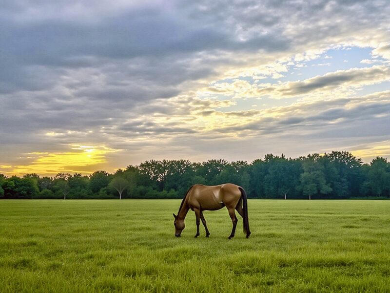 Beautiful sunrise near the The Villages Polo Club