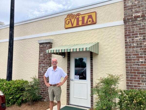 Peter Russell at The VHA office at Brownwood