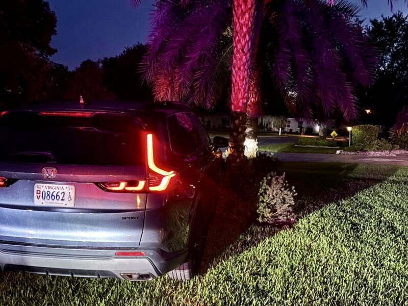 This car crashed into a tree Saturday night in the Village of De La Vista West