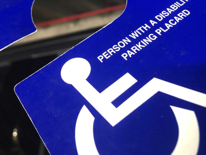 Handicapped placard