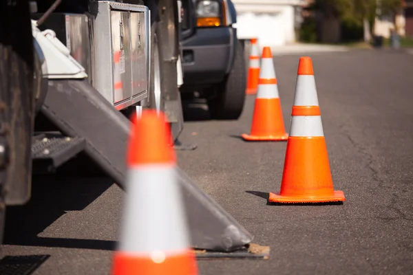 Orange cones