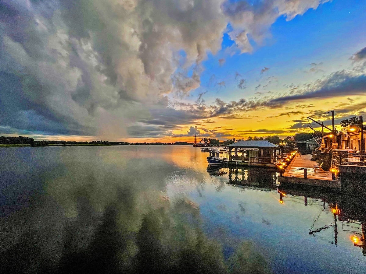 Storm rolling out of Lake Sumter at sunrise Storm rolling out of Lake Sumter at sunrise