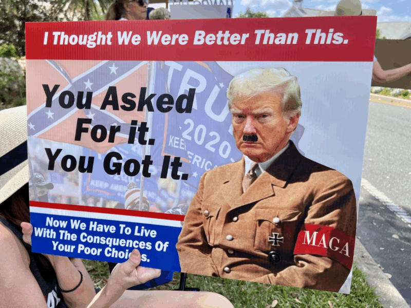 Trump Hitler Sign