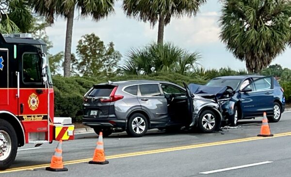 Two vehicles collided July 29 on Morse Boulevard bridge at Lake Sumter Two vehicles collided July 29 on Morse Boulevard bridge at Lake Sumter